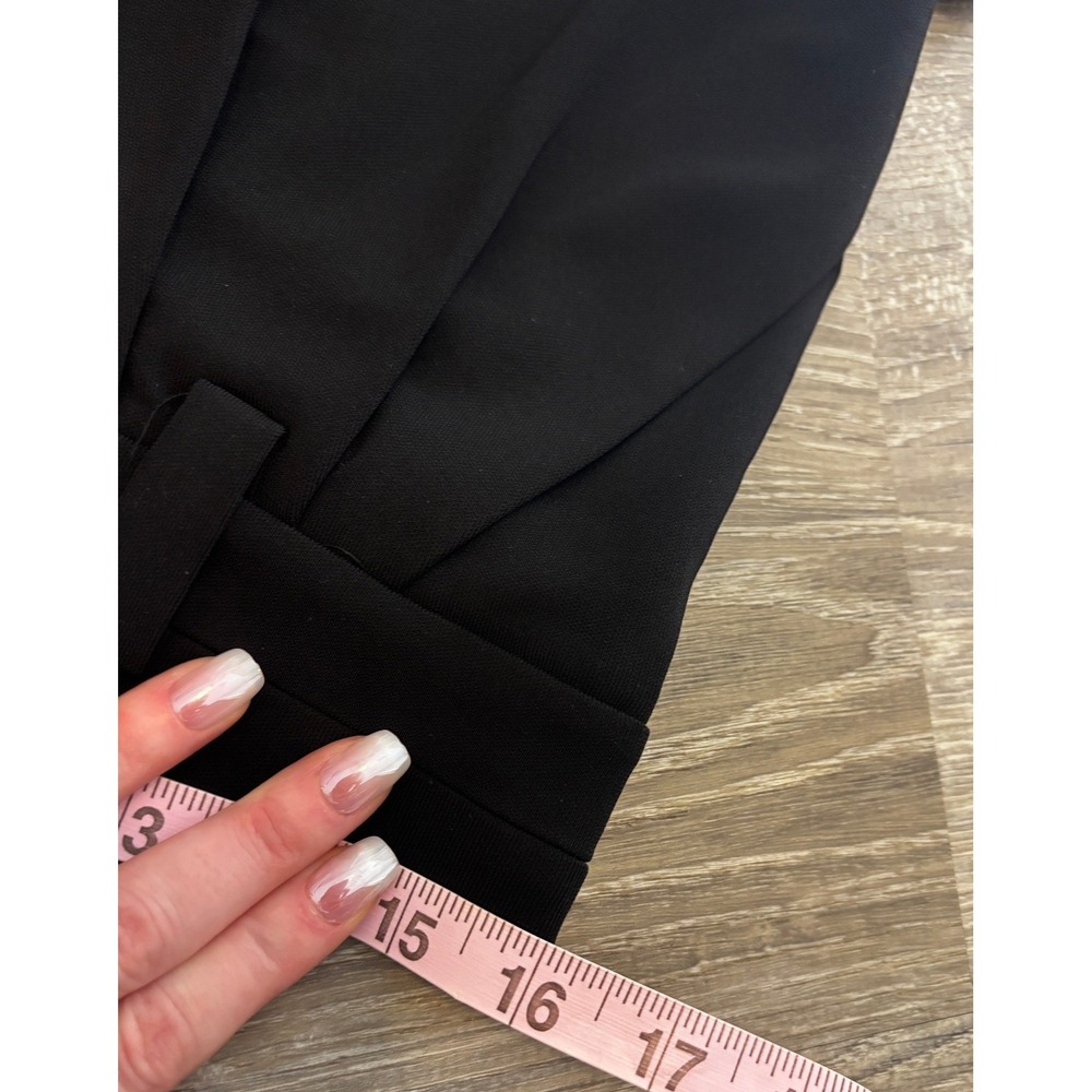 Leifsdottir Women's Black Tailored Pleated Slim Leg Dress Trousers Pants Size 6 - Picture 8 of 9